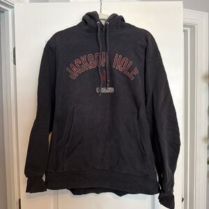 Vintage Black Jackson Hole Hoodie